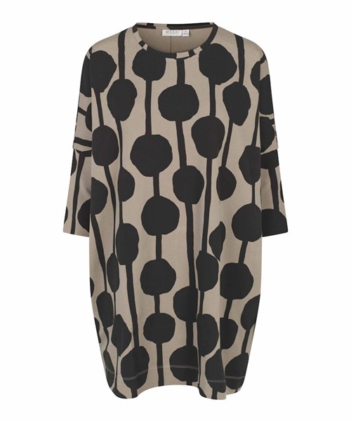 Masai MaGabini Tunika med Print, Oversize, Roast Cashew